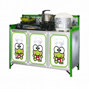 Meja Kompor 3 Pintu Printing Super