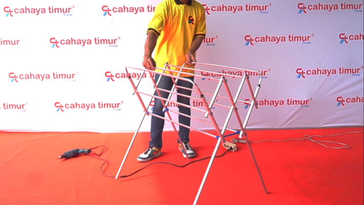 Jemuran Rak Handuk Aluminium Alpha