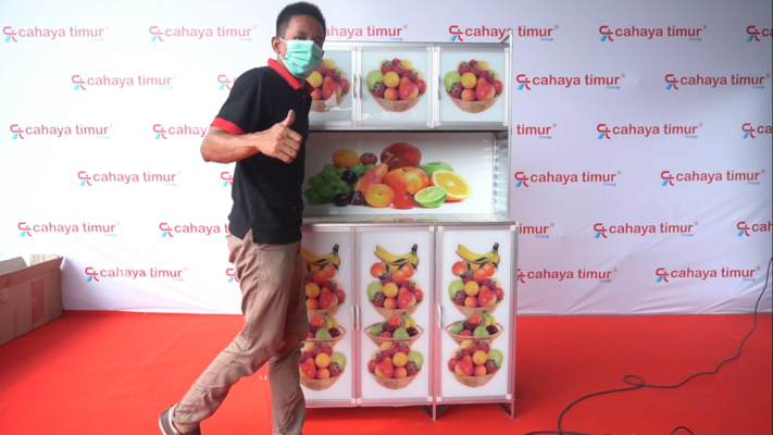 Rak Piring Aluminium RATA 3 Pintu