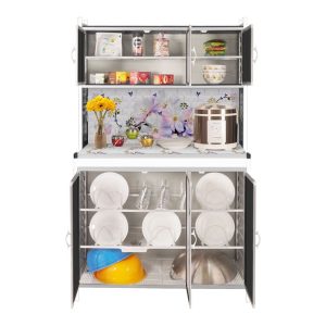 Rak Piring BMW Kaca Riben 3 Pintu Cahaya Timur