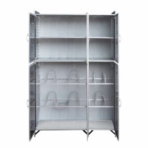 Rak Piring Full Box Kaca Riben Knockdown detail