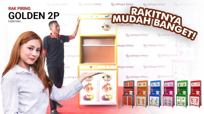 Cara Perakitan Rak Piring Golden 2 Pintu Cahaya Timur